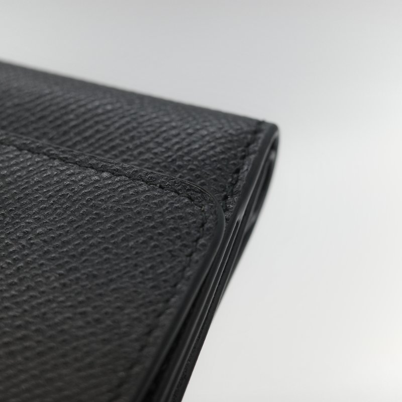 Dior 迪奧 黑色牛皮 CD 金 錢包 短夾 (鈔票位+卡位)-7