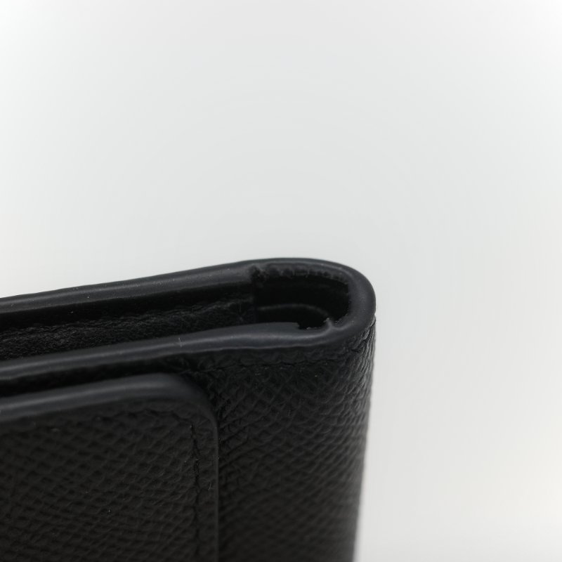 Dior 迪奧 黑色牛皮 CD 金 錢包 短夾 (鈔票位+卡位)-8