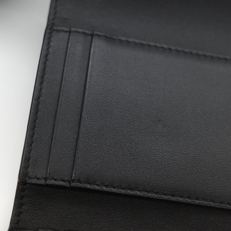 Dior 迪奧 黑色牛皮 CD 金 錢包 短夾 (鈔票位+卡位)-16