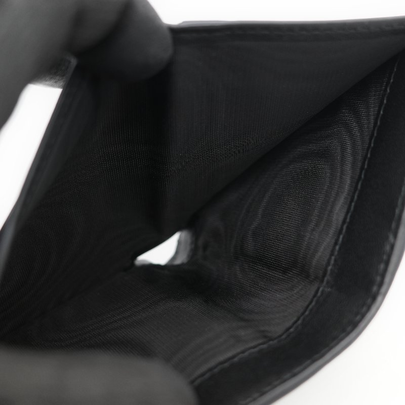 Dior 迪奧 黑色牛皮 CD 金 錢包 短夾 (鈔票位+卡位)-21