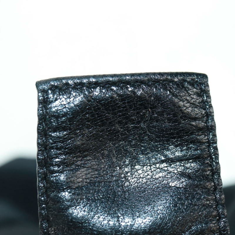 【日本直送】FENDI Mamma Baguette 單肩包 尼龍 黑色 銀色 正品 BA9559V-11
