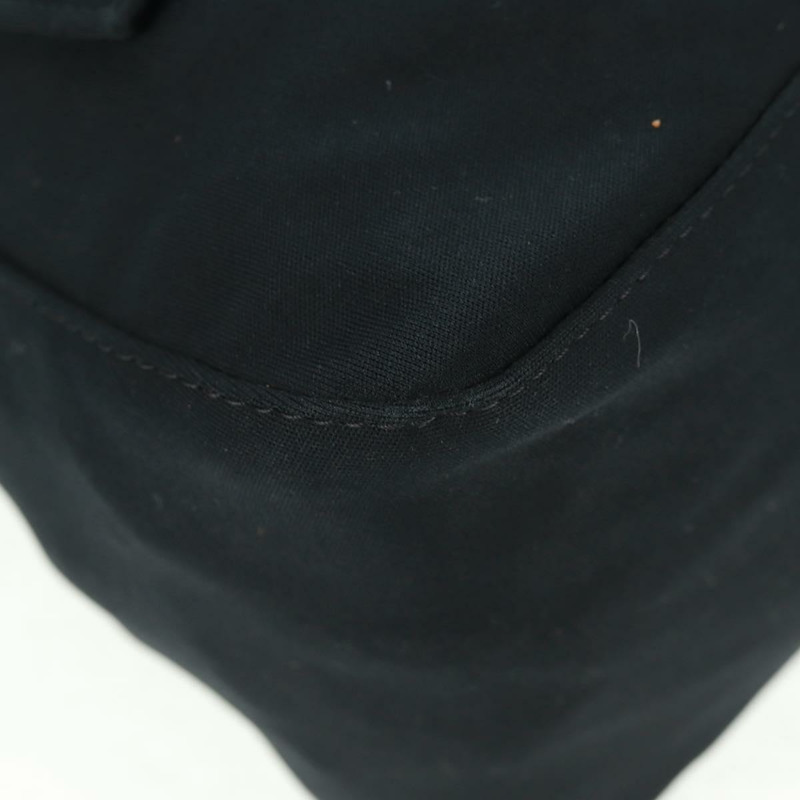 【日本直送】FENDI Mamma Baguette 單肩包 尼龍 黑色 銀色 正品 BA9559V-13