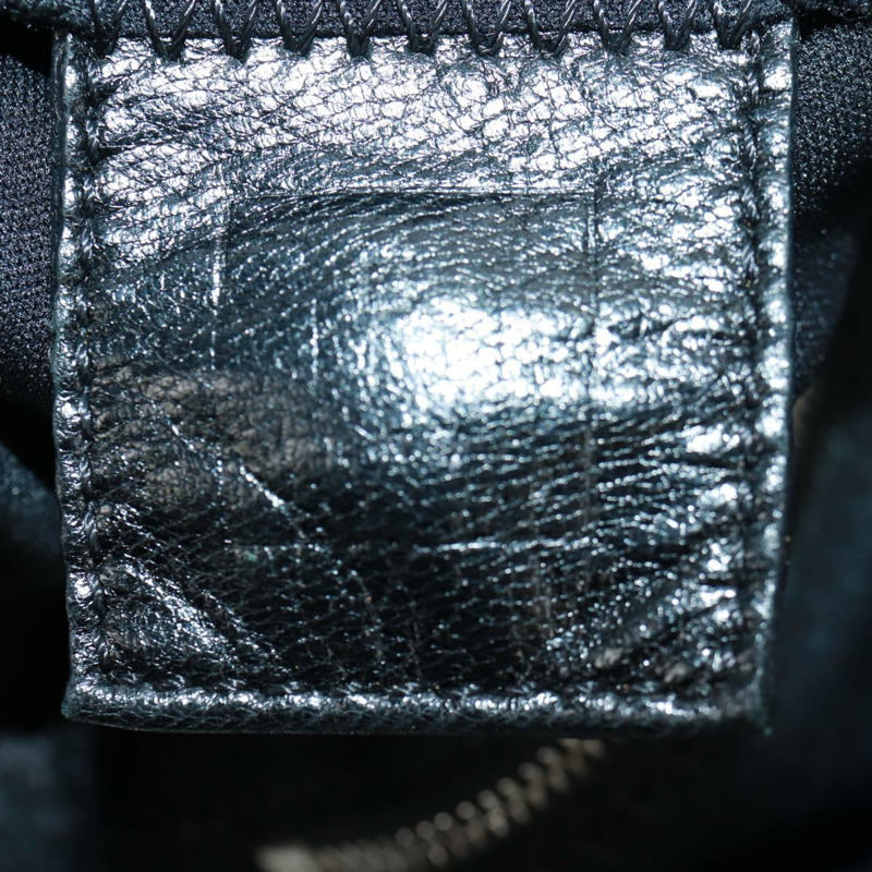 【日本直送】FENDI Mamma Baguette 單肩包 尼龍 黑色 銀色 正品 BA9559V-19