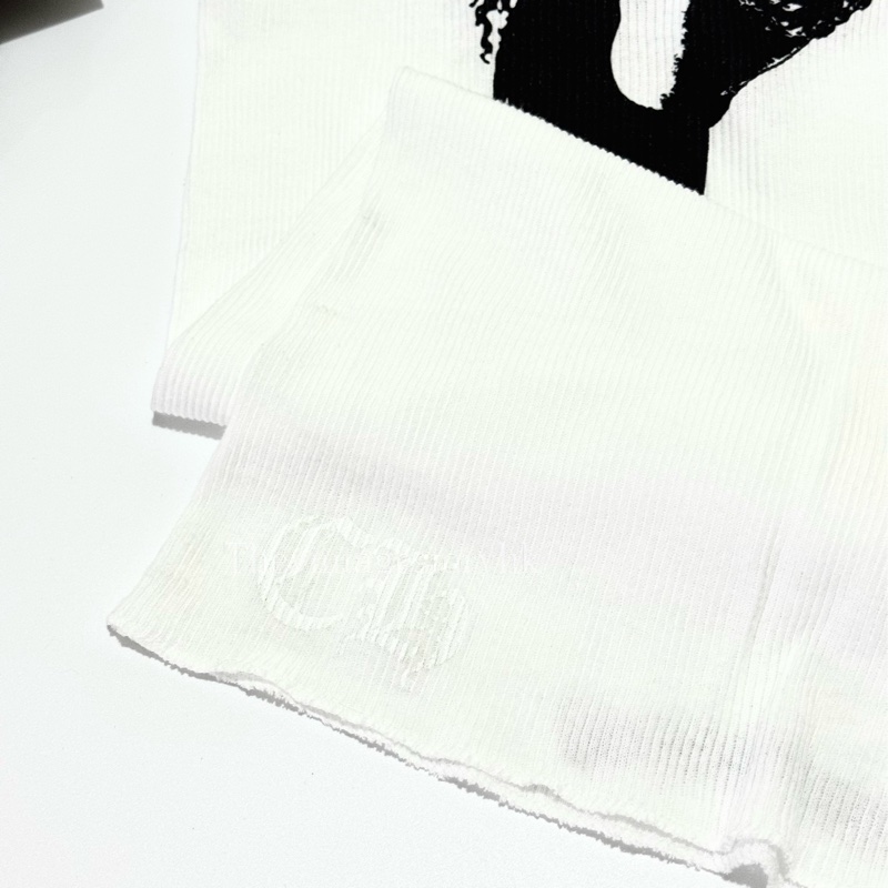 Chrome Hearts 🤍Middle Finger Graphic Tank Top-2