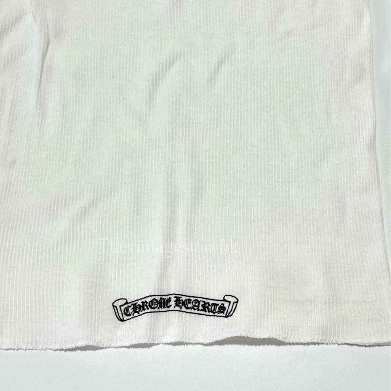 Chrome Hearts 🤍Middle Finger Graphic Tank Top-8