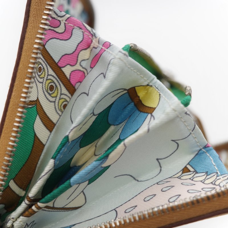 (母親節特惠♥️全網最低)Hermès 愛馬仕 芝麻色 Epsom 牛皮 絲巾內裡 短夾 拉鍊 錢包 卡包 Z 刻-17