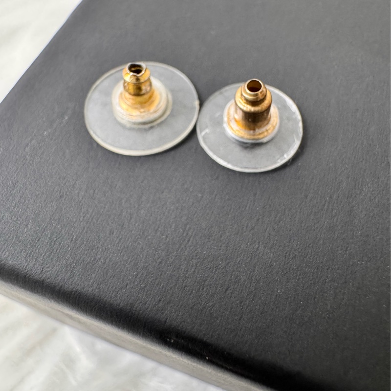 Chanel 心形漸層粉紅色耳環-11