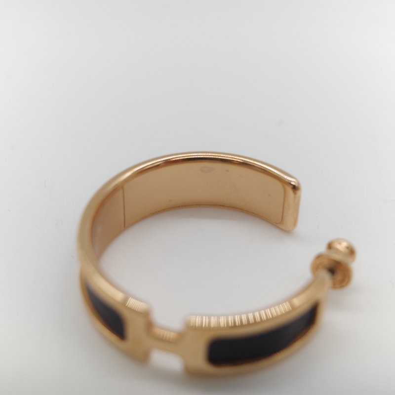 (母親節特惠♥️全網最低)Hermès 愛馬仕 深藍色 金色 耳環-8
