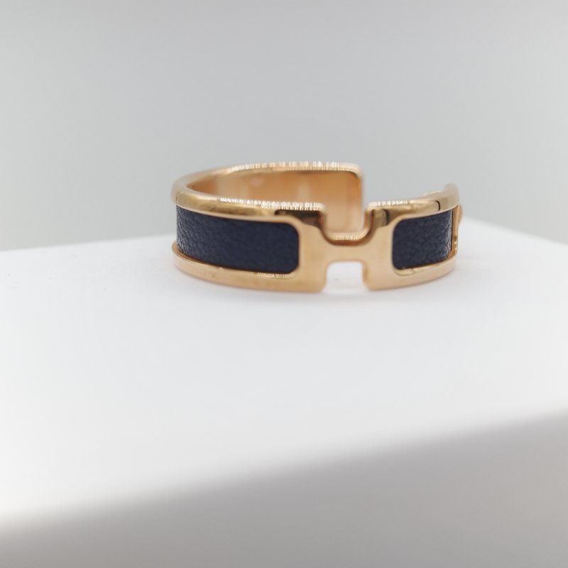(母親節特惠♥️全網最低)Hermès 愛馬仕 深藍色 金色 耳環-9