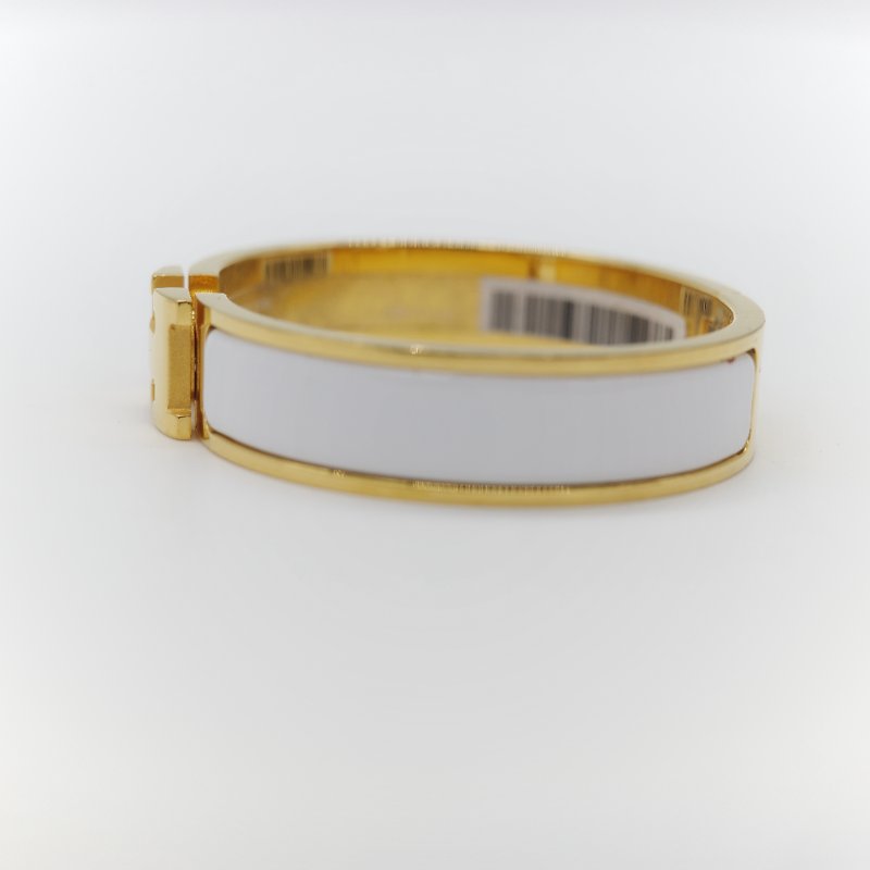 （母親節特惠♥️全網最低）Hermès 愛馬仕 金色 白色 手鐲-2