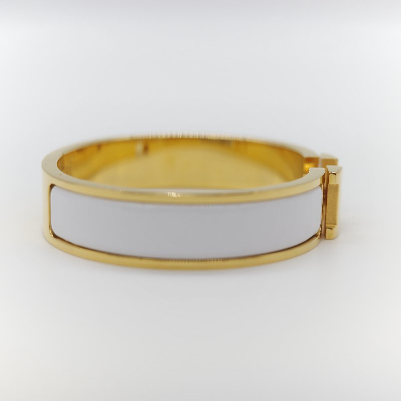 （母親節特惠♥️全網最低）Hermès 愛馬仕 金色 白色 手鐲-4