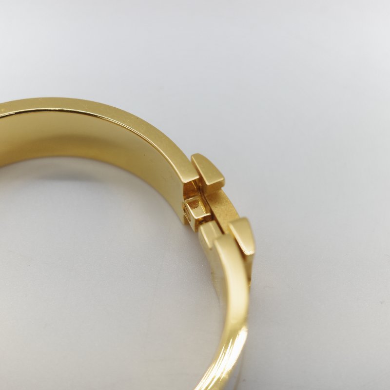 （母親節特惠♥️全網最低）Hermès 愛馬仕 金色 白色 手鐲-9