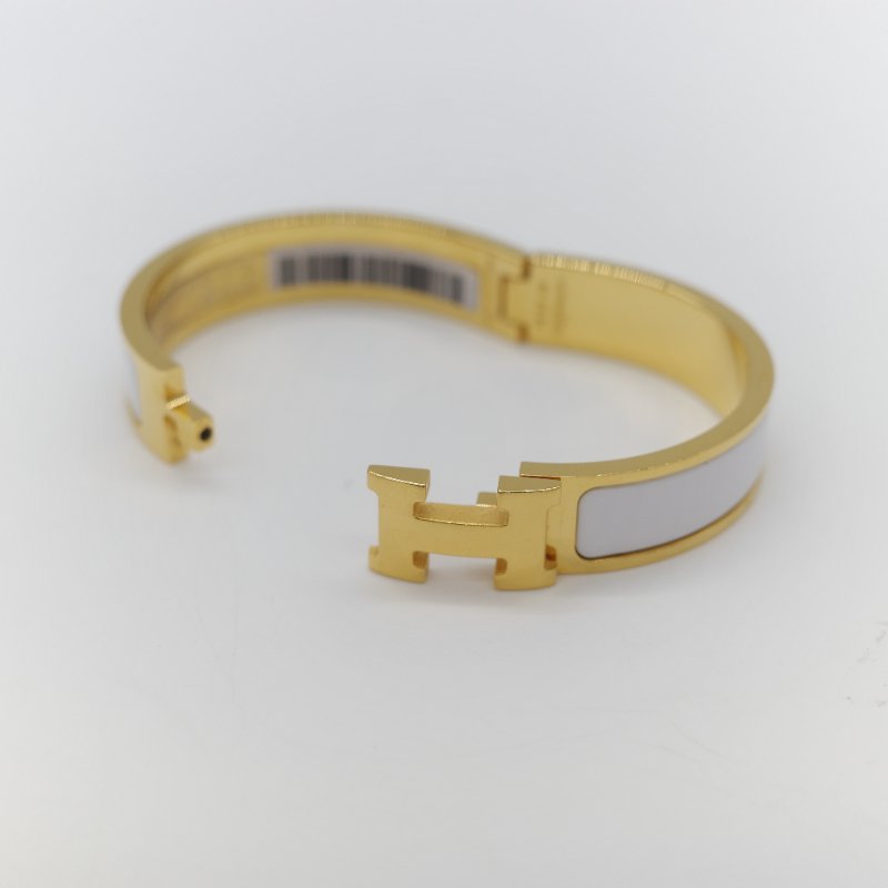 （母親節特惠♥️全網最低）Hermès 愛馬仕 金色 白色 手鐲-11