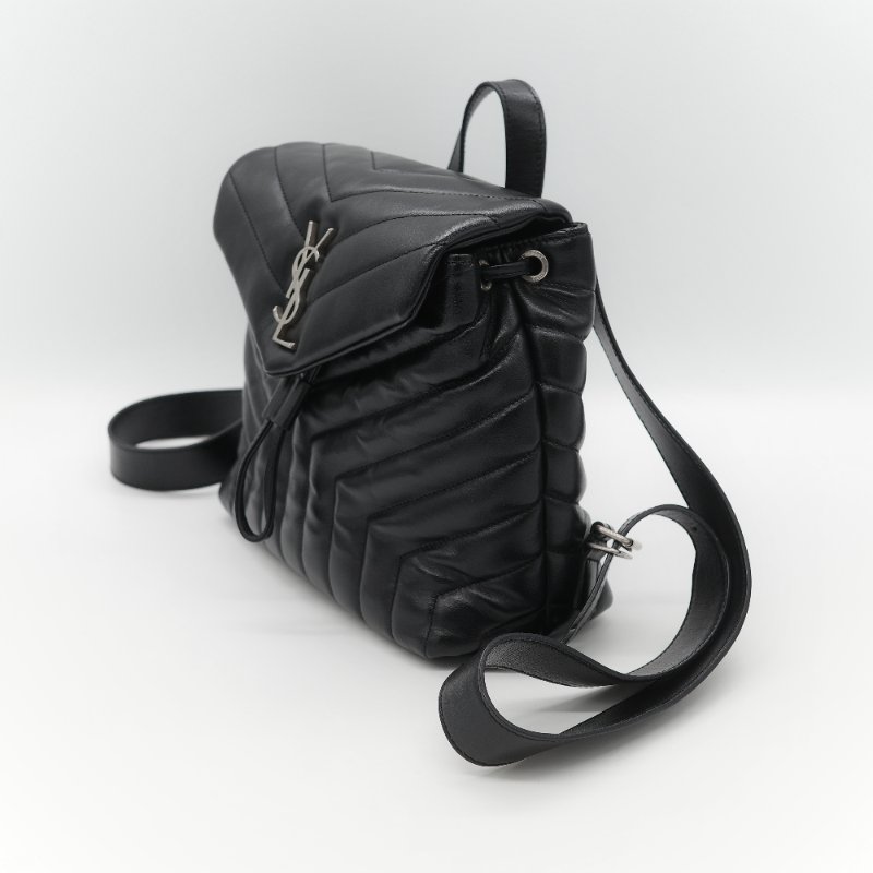 Saint Laurent 聖羅蘭 V 紋 牛皮 雙肩包 後背包-2