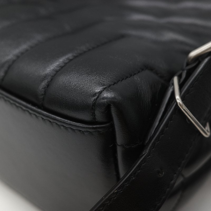 Saint Laurent 聖羅蘭 V 紋 牛皮 雙肩包 後背包-9