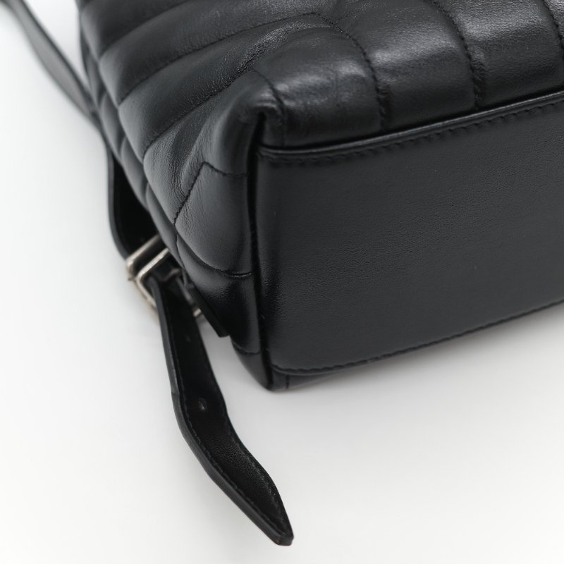 Saint Laurent 聖羅蘭 V 紋 牛皮 雙肩包 後背包-10