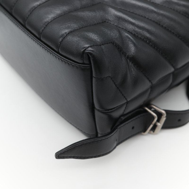 Saint Laurent 聖羅蘭 V 紋 牛皮 雙肩包 後背包-11