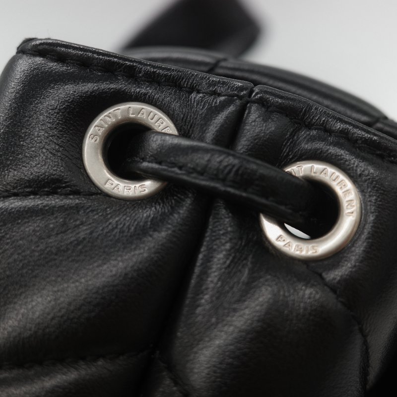 Saint Laurent 聖羅蘭 V 紋 牛皮 雙肩包 後背包-13