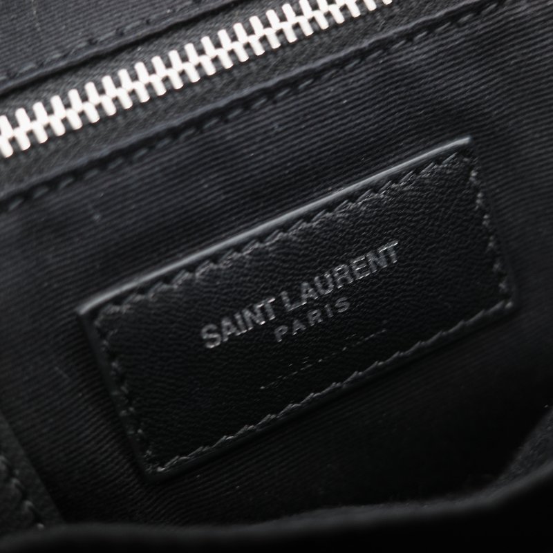 Saint Laurent 聖羅蘭 V 紋 牛皮 雙肩包 後背包-28