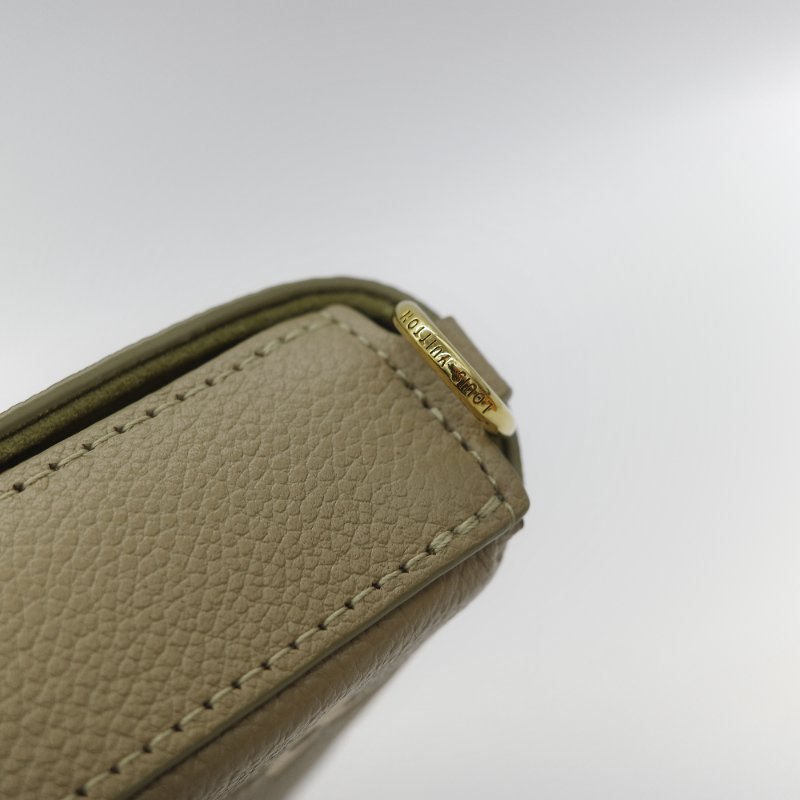 Louis Vuitton 路易威登 三合一 卡其綠 牛皮 花紋 鏈條錢包 斜挎包 單肩包-12