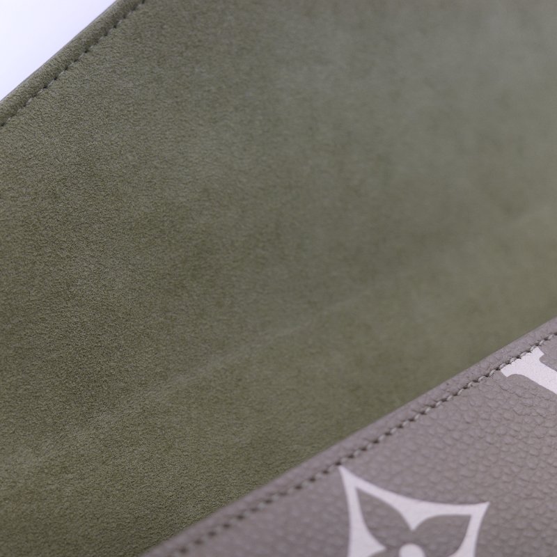 Louis Vuitton 路易威登 三合一 卡其綠 牛皮 花紋 鏈條錢包 斜挎包 單肩包-16