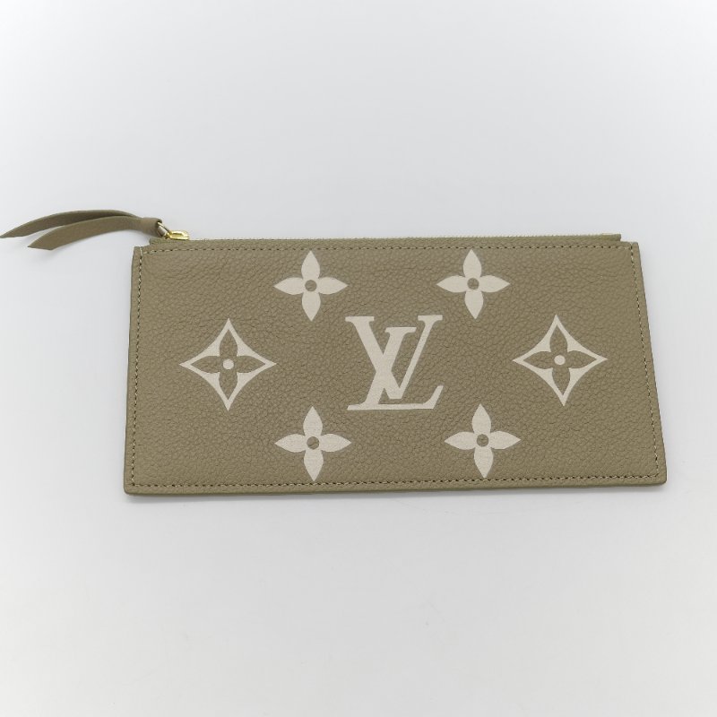 Louis Vuitton 路易威登 三合一 卡其綠 牛皮 花紋 鏈條錢包 斜挎包 單肩包-27