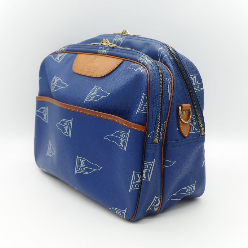 Louis Vuitton 路易威登 藍色 帆船印花 相機包 斜挎包-3