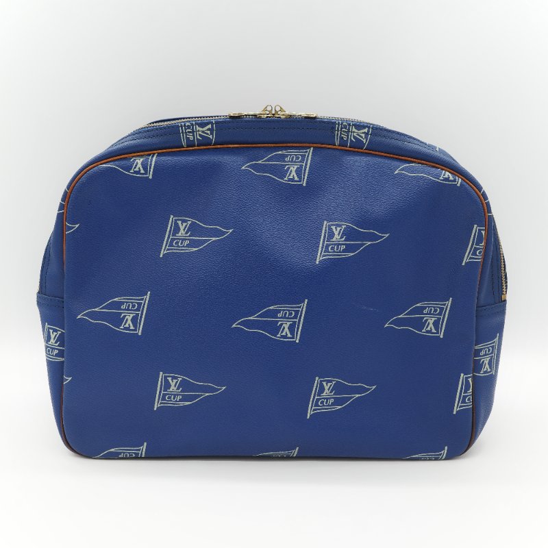 Louis Vuitton 路易威登 藍色 帆船印花 相機包 斜挎包-4