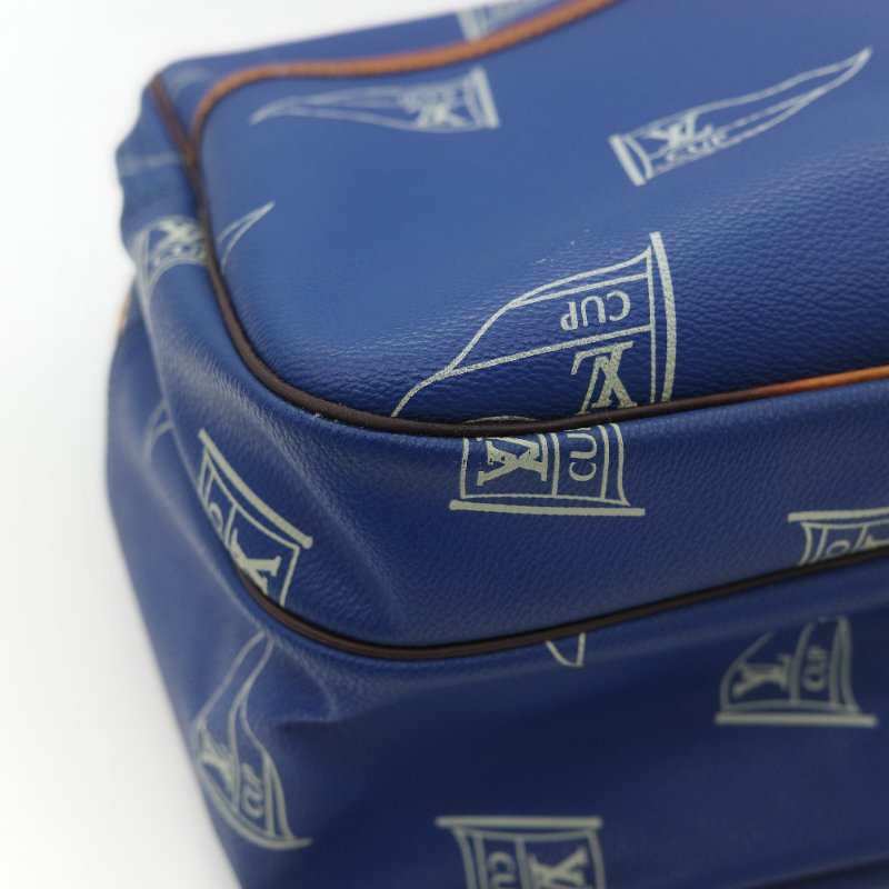 Louis Vuitton 路易威登 藍色 帆船印花 相機包 斜挎包-9