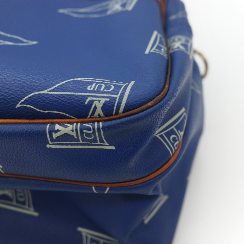 Louis Vuitton 路易威登 藍色 帆船印花 相機包 斜挎包-10