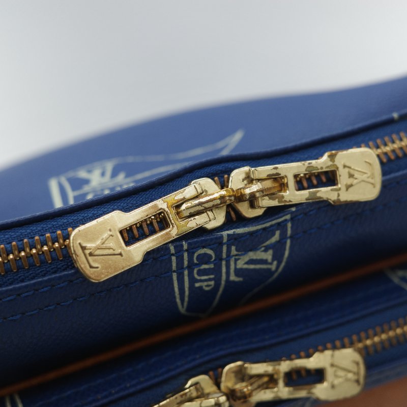 Louis Vuitton 路易威登 藍色 帆船印花 相機包 斜挎包-20