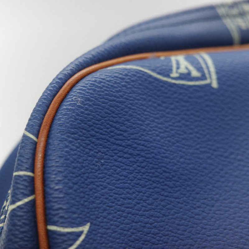 Louis Vuitton 路易威登 藍色 帆船印花 相機包 斜挎包-22