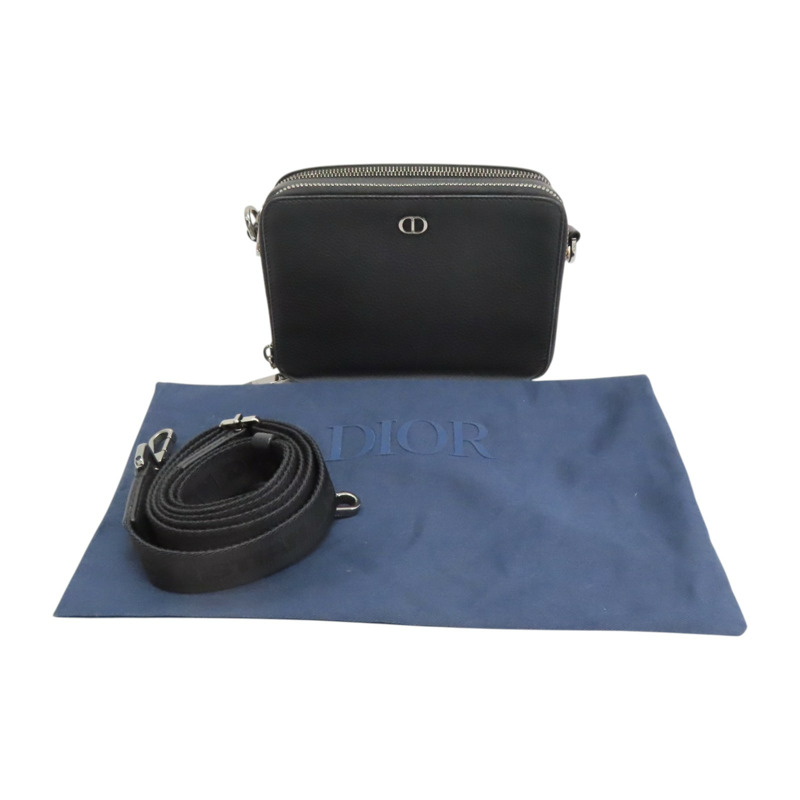 黑色 牛皮 CD I Con 肩背包【Dior 迪奧】 2ESBC119-9