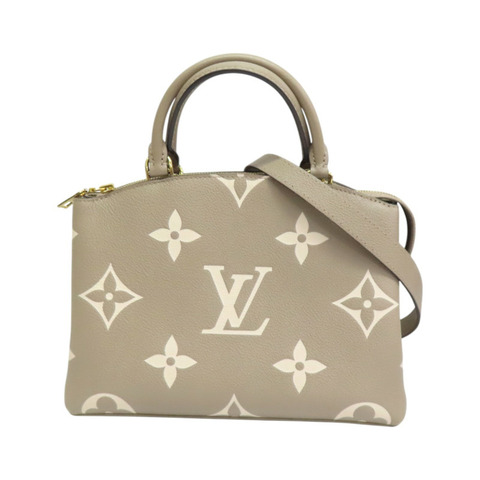 灰色 原花 牛皮 壓紋 Petit Palais 兩用包【LOUIS VUITTON LV 路易威登】 M58914