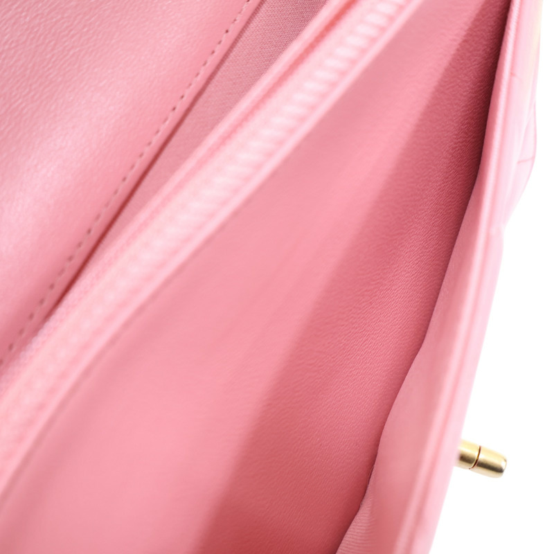 粉色 菱格紋 羊皮 19 WOC 鍊帶 肩背包【CHANEL 香奈兒】 AP0957-4