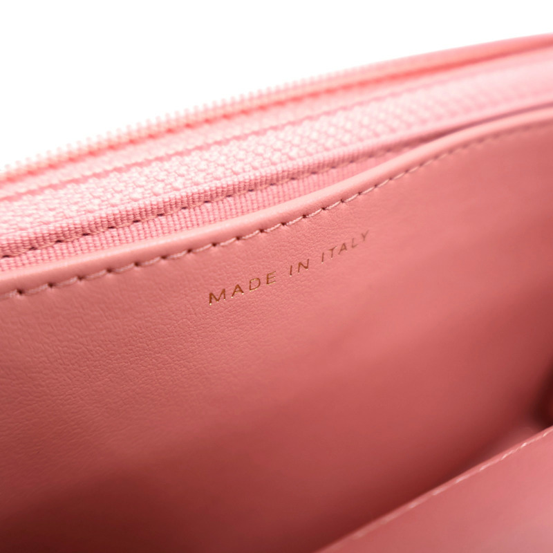 粉色 菱格紋 羊皮 19 WOC 鍊帶 肩背包【CHANEL 香奈兒】 AP0957-7