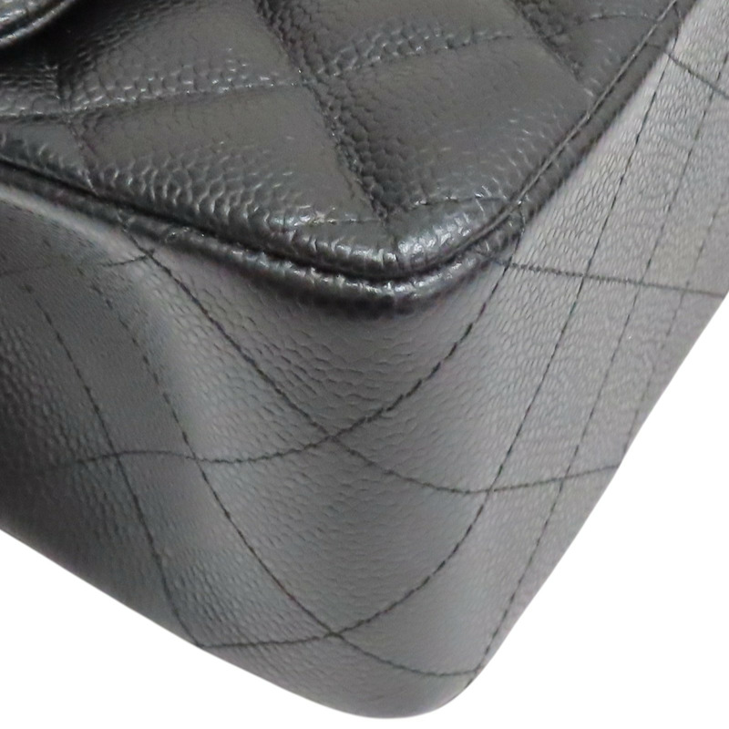 黑色 荔枝紋 牛皮 COCO Jumbo 30 銀釦 肩背包【CHANEL 香奈兒】 A58600-11