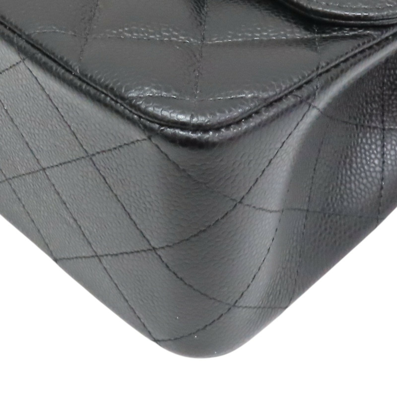 黑色 荔枝紋 牛皮 COCO Jumbo 30 銀釦 肩背包【CHANEL 香奈兒】 A58600-12