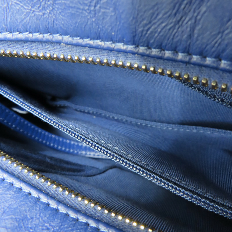 藍色 牛皮 Gabrielle Hobo 流浪包 肩背包【CHANEL 香奈兒】 AS0865-3