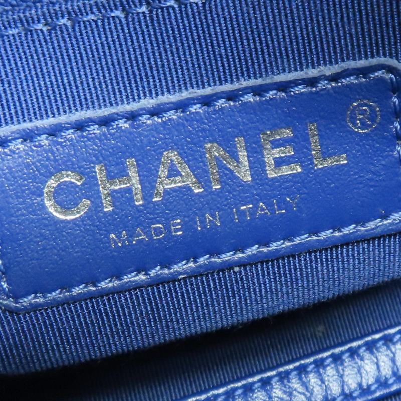 藍色 牛皮 Gabrielle Hobo 流浪包 肩背包【CHANEL 香奈兒】 AS0865-4