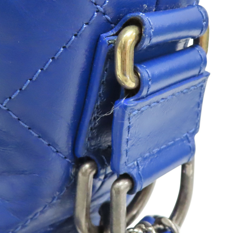 藍色 牛皮 Gabrielle Hobo 流浪包 肩背包【CHANEL 香奈兒】 AS0865-8