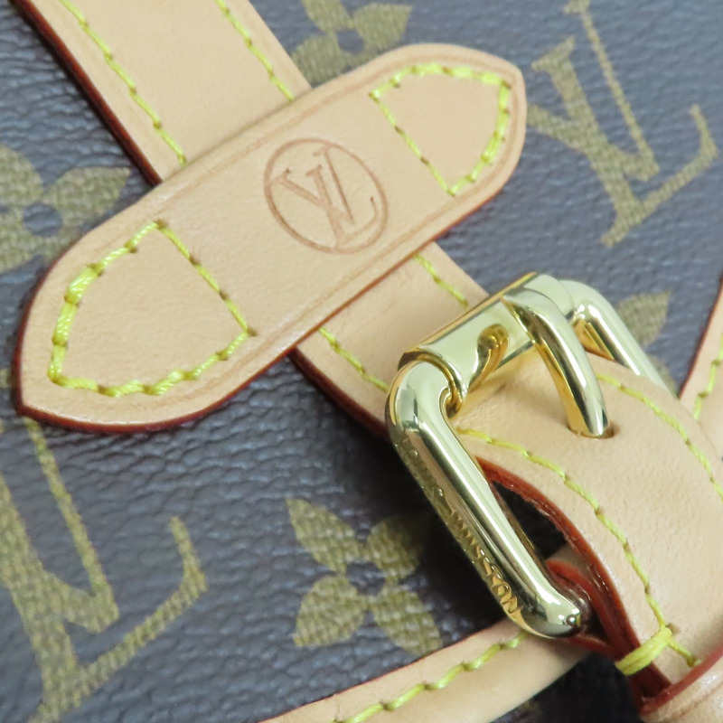 棕色 原花 帆布 Saumur BB 兩用包【LOUIS VUITTON LV 路易威登】 M46740-6