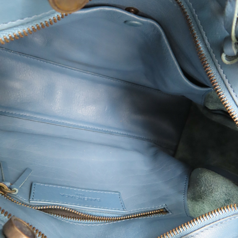 藍色 牛皮 Blackout City 兩用包【BALENCIAGA 巴黎世家】 443516-2