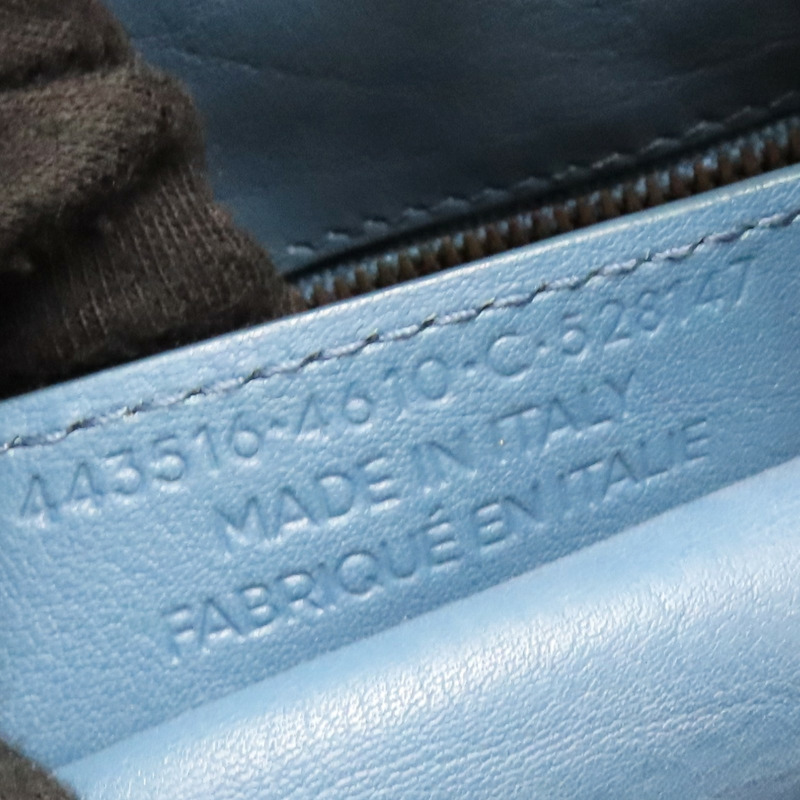 藍色 牛皮 Blackout City 兩用包【BALENCIAGA 巴黎世家】 443516-6