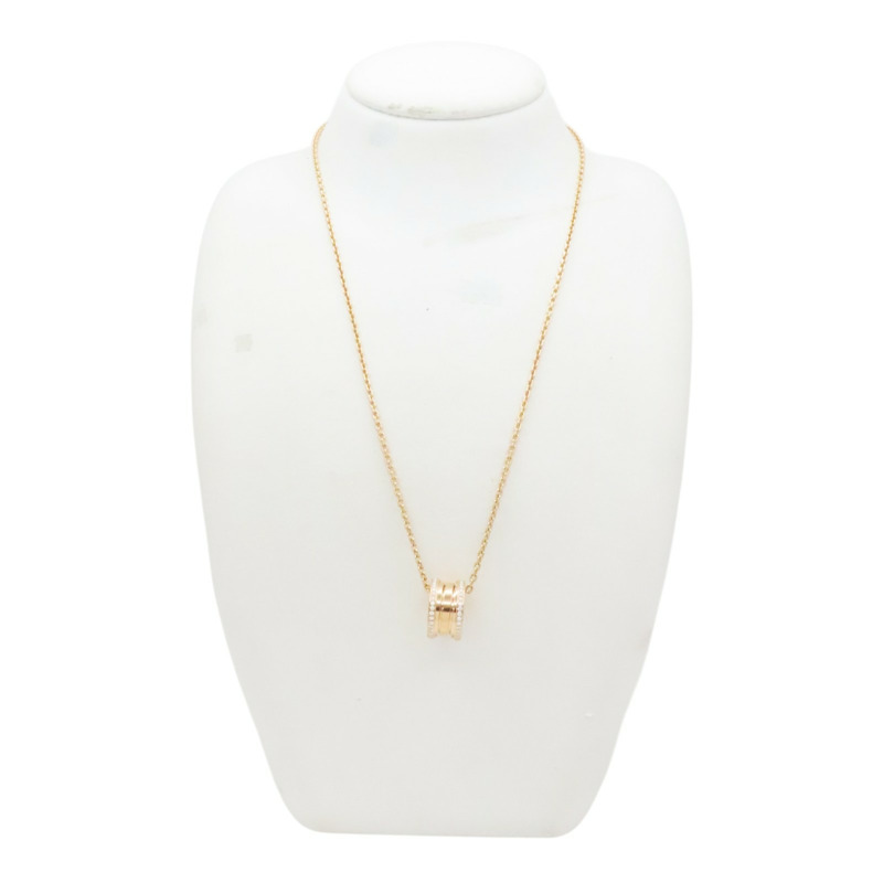 18K玫瑰金 B-zero1 項鍊【BVLGARI 寶格麗】 350052-13