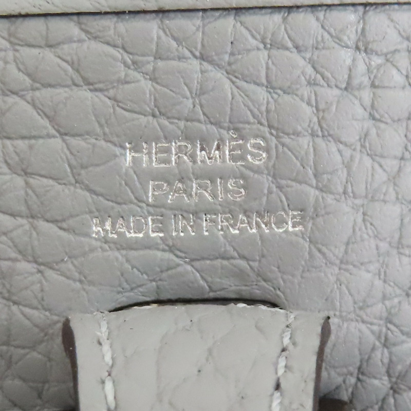 冰川藍 Clemence牛皮 Mini Evelyne 肩背包 K刻【HERMES 愛馬仕】 H069426CC-3