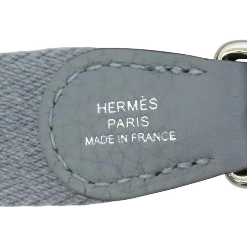 冰川藍 Clemence牛皮 Mini Evelyne 肩背包 K刻【HERMES 愛馬仕】 H069426CC-4