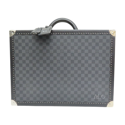 黑色 棋盤格 PVC塗層帆布 Bisten 50 手提 行李箱【LOUIS VUITTON LV 路易威登】 N21366