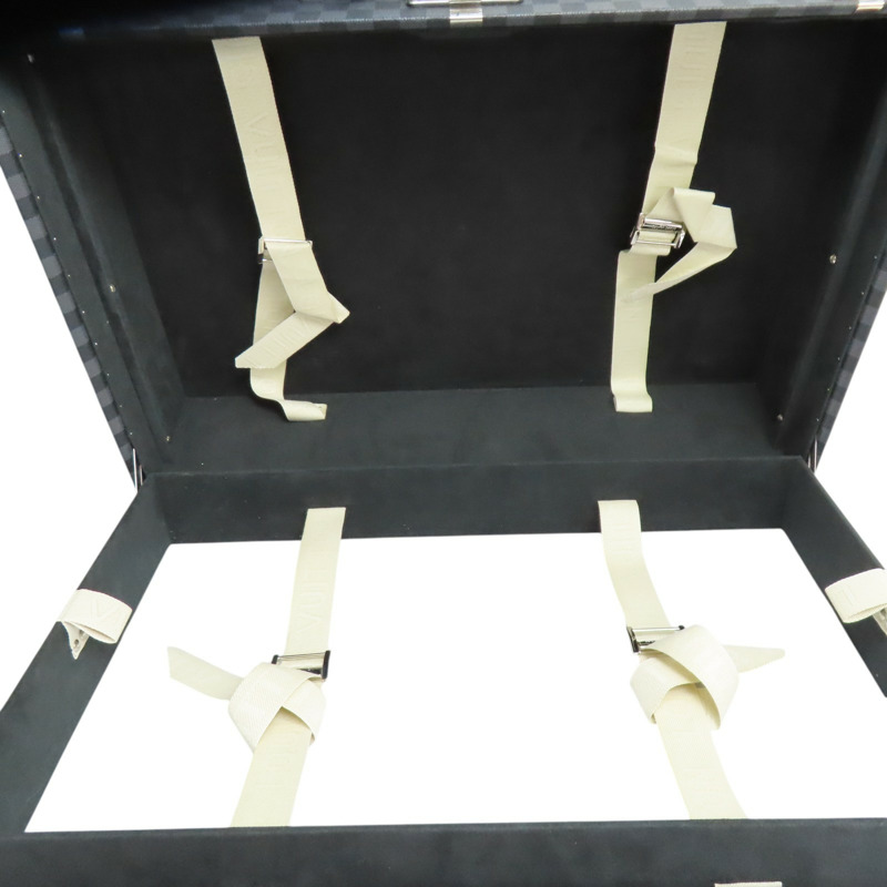 黑色 棋盤格 PVC塗層帆布 Bisten 50 手提 行李箱【LOUIS VUITTON LV 路易威登】 N21366-4