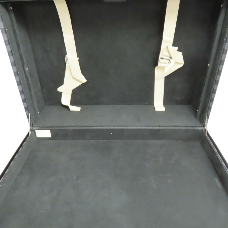 黑色 棋盤格 PVC塗層帆布 Bisten 50 手提 行李箱【LOUIS VUITTON LV 路易威登】 N21366-5